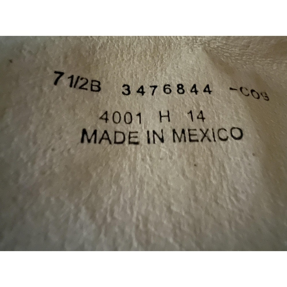 Frye Riding Boots Womens 7.5 B Brown Leather Knee High Side Zip Buckle 4001 - Picture 8 of 8